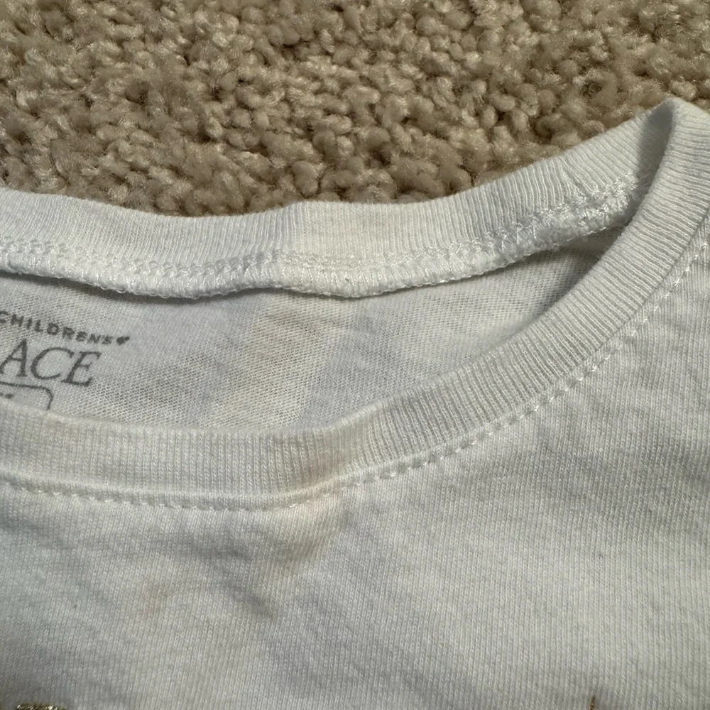 The Children's Place White and Red Long Sleeve Tee